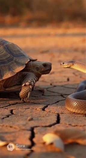 Turtle vs Snake: The Shocking Standoff 🐢🐍⚡ | Who Wins This Epic Battle #wildlife #nature #reptiles