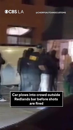 A chaotic scene outside of a popular bar in Redlands left four people hospitalized after a driver crashed into a crowd early Sunday morning, leading to gunfire. According to the Redlands Police Department, an altercation involving several people took place in front of The Underground, a popular restaurant and bar, around 1:30 a.m. Sunday. As of Monday morning, no arrests have been announced. No additional details were immediately made available. | CBS LA
