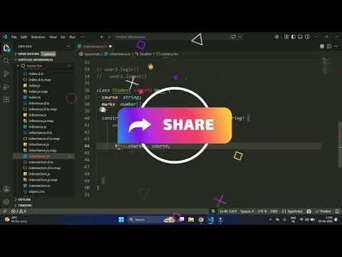 #18 Inheritance in TypeScript | Parent & Child Classes Explained #typescript #javascript #react