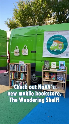 Your next favorite book might roll up on four wheels 📖🚐 The Wandering Shelf is bringing books directly to Arlington neighborhoods and community events. (🎥 video courtesy The Wandering Shelf)