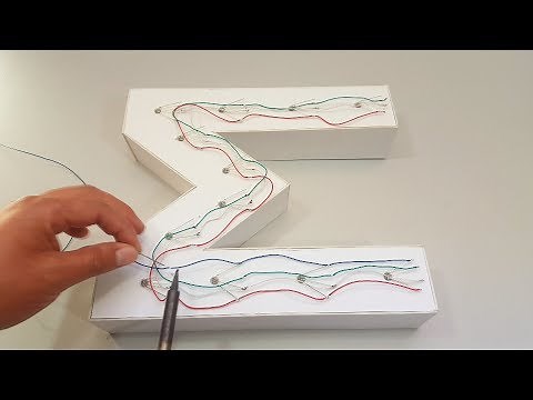 Cómo Hacer Letras Luminosas con LEDs (Muy fácil de hacer)