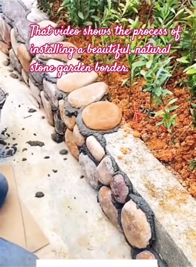 ​The Art of Laying River Stone Retaining Walls