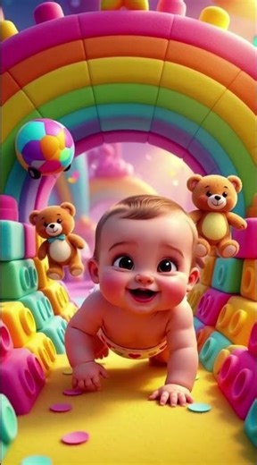 Baby Playing and Laughing Hee Hee 😄👶 | Fun Kids Shorts | Baby Songs #shorts