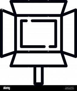 Photo studio light icon. Outline photo studio light vector icon for web design isolated on white background Stock Vector Image & Art - Alamy