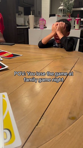 52K views · 466 reactions | The crazy thing is I saw this tik tok today of a family playing this Giant Uno game with this young kid crying bc he had to draw 4… I went and bought it bc I’m thinking my kids are gonna love this game!! Then Asher loses first round and starts crying…. I felt like I was watching a replay from earlier 藍藍 lets just say the kids really get into it #giantuno #familygamenight #familygame #cardgame | Carrie Young | Facebook