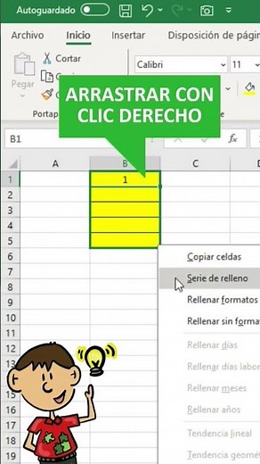 ¿Cómo RELLENAR una SERIE NUMÉRICA en Excel? #aprenderexcel #excelbasico #desafiandoexcel