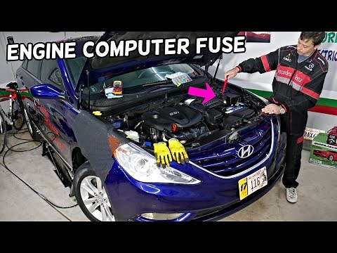 HYUNDAI SONATA ECU ECM FUSE LOCATION REPLACEMENT, ENGINE COMPUTER FUSE