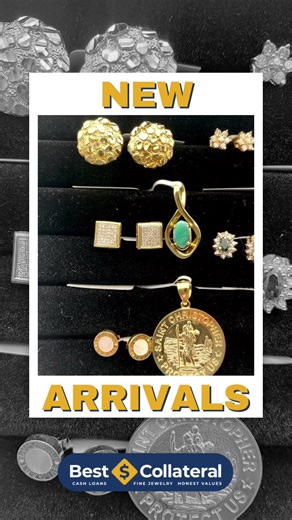 New arrivals are here! New diamond earrings, gold chains, diamond rings, gold and diamond bracelets, gold bangles, gold charms, pendants and watches! Come see what catches your fancy Lic No 01090971 #oakland #bayarea #goldjewelry #diamondjewelry #watches