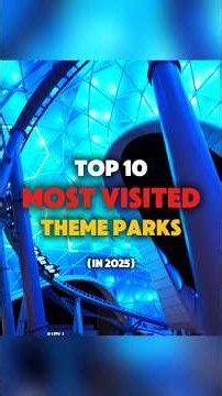 The top 10 MOST VISITED Theme Parks in the world 🎢🌍