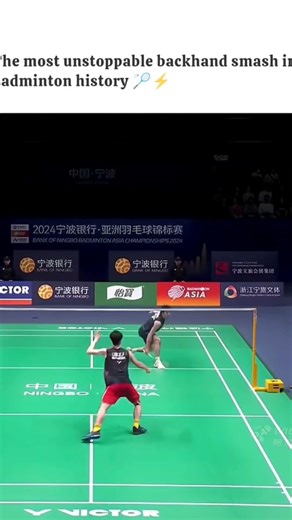 The art of BACKHAND SMASH
