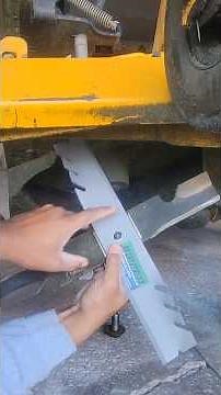 installing X-Blades on a commercial mower