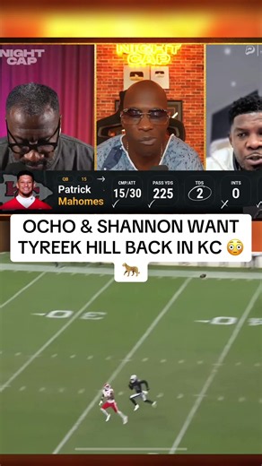 Ocho & Shannon say the Chiefs need to bring Tyreek Hill HOME after the injuries to Tyquan Thornton and Rashee Rice 👀🔥 Would KC instantly become the team to beat again with Cheetah? #TyreekHill #Chiefs #NFL #realtrenchnews #fyp