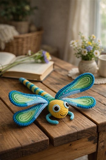 Amigurumi Dragonfly for Enthusiasts | Layered Wing Design | PDF Pattern - Etsy