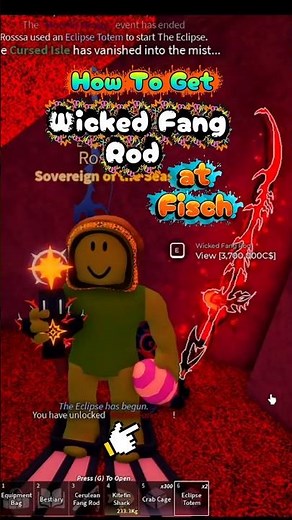 How To Get WICKED FANG ROD at Fisch Roblox