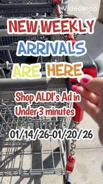 SHOP ALDI’S WEEKLY AD IN UNDER 3 MINUTES 01/14-01/20/26 #aldi #shopping #new