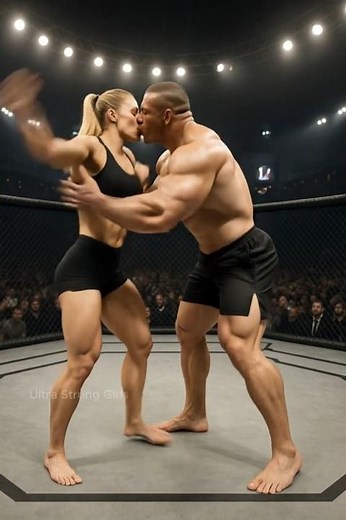 Watch Muscular Strong Woman Take Down Bullying Strong Man in Epic Fight!