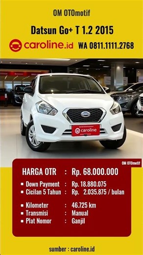 Harga Mobil Bekas Datsun Go+ T 1.2 2015
