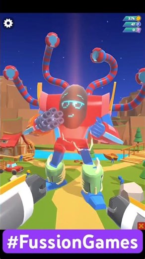 Mechangelion: Robot Fighter Shorts #shorts #gaming #games