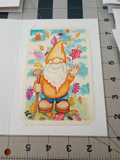 Happy Gnome ACEO Watercolor on Cold Press Paper. - Etsy UK