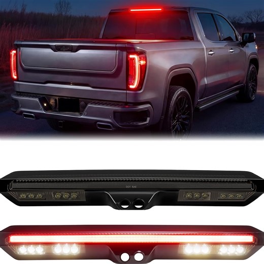 2020-2026  GMC Sierra Chevy Silverado Smoked LED 3rd Brake Light
