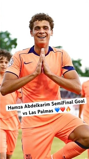 Hamza Abdelkarim Barca Goal in Semifinal ⚽️💙❤️ #hamza #abdelkarim #fcbarcelona #lamasia
