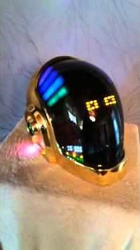Guy man daft punk full led helmet with front matrix!