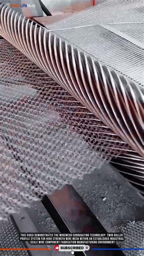 Wiremesh Corrugating Technology: Twin Roller Profile System for High Strength Wire Mesh #tech