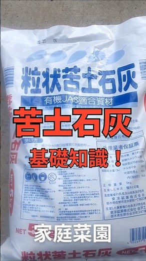 【家庭菜園】土壌の中和資材！苦土石灰の使い方！ #家庭菜園 #再生栽培 #ガーデニング初心者