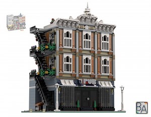 LEGO MOC-86285 Town Square Pub (Modular Buildings 2021)