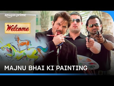 How Majnu Bhai Makes His Paintings 😂 | Anil Kapoor, Akshay Kumar | Welcome | Prime Video India