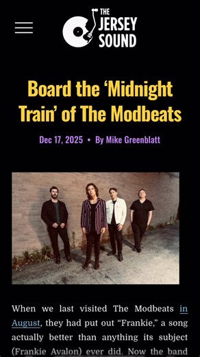The Modbeats on Instagram: "Thanks @thejerseysound !😎🎄🎸🙏 Link in story.#themodbeats #rocknroll #thejerseysound #modculture"
