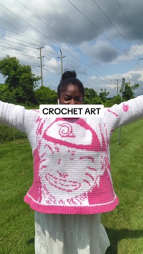 Crochet Art Pattern - Naruto Anime Sweater & Pixel Art