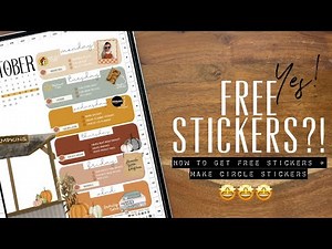 MUST SEE! How to get FREE stickers + make movie stickers! Free digital stickers goodnotes + more!