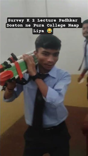 Survey Ke 2 Lecture Padkar Dost Ne Pura College Map Kar Liya 😂 | Civil Engineering Meme 😂 #shorts