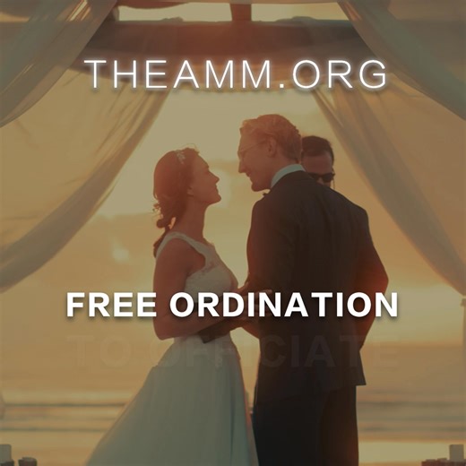 233 reactions · 26 shares | Become a Wedding Officiant Online in Minutes for Free with American Marriage Ministries!  | American Marriage Ministries | Facebook