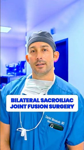Bilateral Sacroiliac Joint Fusion Surgery #surgeon #doctor