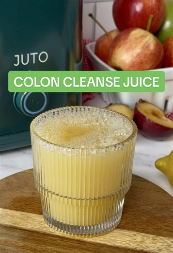 COLON CLEANSE JUICE FOR CONSTIPATION RELIEF! ✨🍋 Looking for a refreshing way to support healthy digestion? This delicious juice combines apple, plum, and lemon for a naturally sweet and tangy blend. 🍎 Apple — provides plant compounds that support digestive health 🟣 Plum — naturally contains sorbitol and other compounds that can support bowelregularity 🍋 Lemon — adds vitamin C and bright citrus flavor while helping you stay hydrated #coloncleanse #colon #constipation #constipationrelief #juto