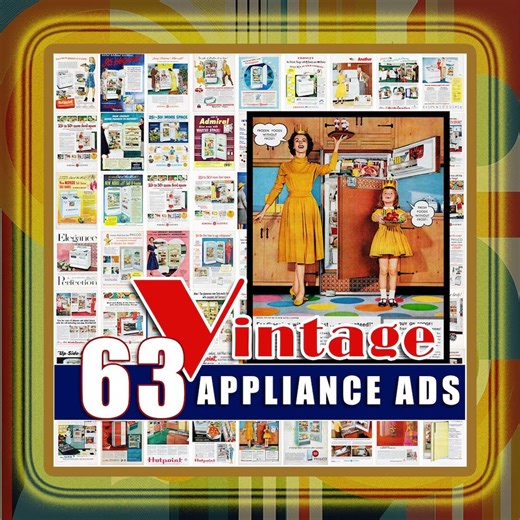 Vintage Kitchen Appliance Ads: 1930s-60s Retro Decor (digital Download) - Etsy