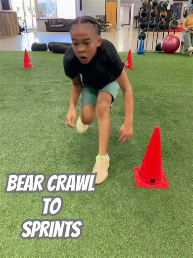 Bear Crawl to 5-Yard Sprint 🔥 Build Explosive First Step Speed