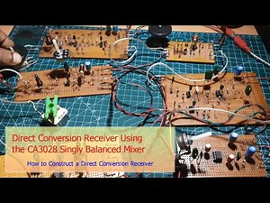 Direct Conversion Receiver Using the CA3028 Single Balanced Mixer Product Detector