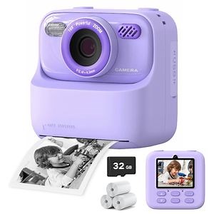 [Hot Item] High Quality P79 Photo Instant Print Kids Digital Camera with 32g Memory Card Fun Game HD 1080P Dual Lens Camera