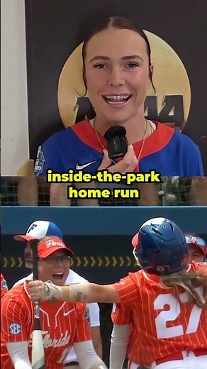 Kendra Falby breaks down last year's WCWS inside-the-park HR #shorts