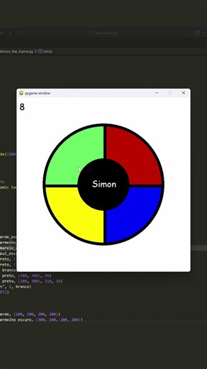 APRENDA A PROGRAMAR O JOGO SIMON EM PYTHON #python #pygame #gamedev #aprendaprogramar