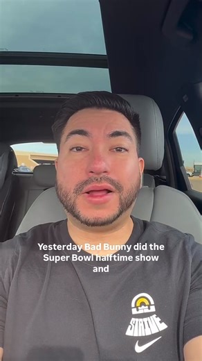 Man yesterdays halftime show was amazing. The message was so clear. Believe in yourself bet on yourself. Bad bunny was just a guy from Puerto Rico bagging up groceries and he believed in himself so much he became bad bunny. No matter where you come from, if you work hard and say true to yourself you can reach any stage in the world. The unity message hit hard, we are all Americans 🇺🇸 we might have roots somewhere else but we love this country and what it stands for. Hope, opportunity, together