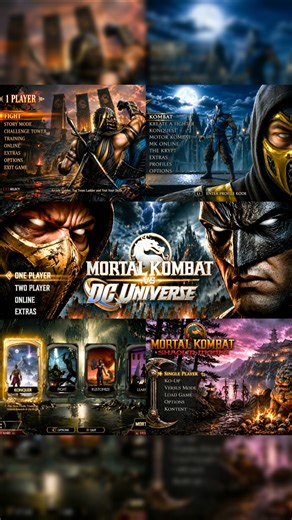 Evolution of Mortal Kombat Menu Screen from 1993 to Mk1 Khaos Reigns #mortalkombat