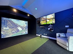 Golf Simulator in a Shed