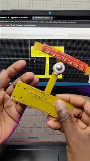 PID Line follower robot test #arduino #robotics #pcb