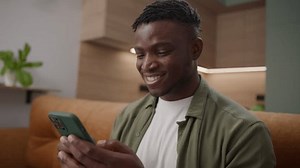 Black Man Texting On Cell Phone Stock Footage Video (100% Royalty-free) 1111738863 | Shutterstock
