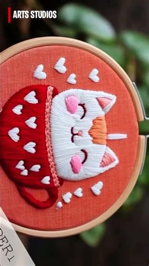 Layered Thread Texture 🪡✨ #embroidery #texture
