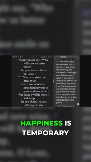 Happiness vs. Inward Joy: Which do YOU have?